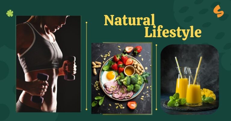 exercise, balanced diet and fruit juice for living life naturally,